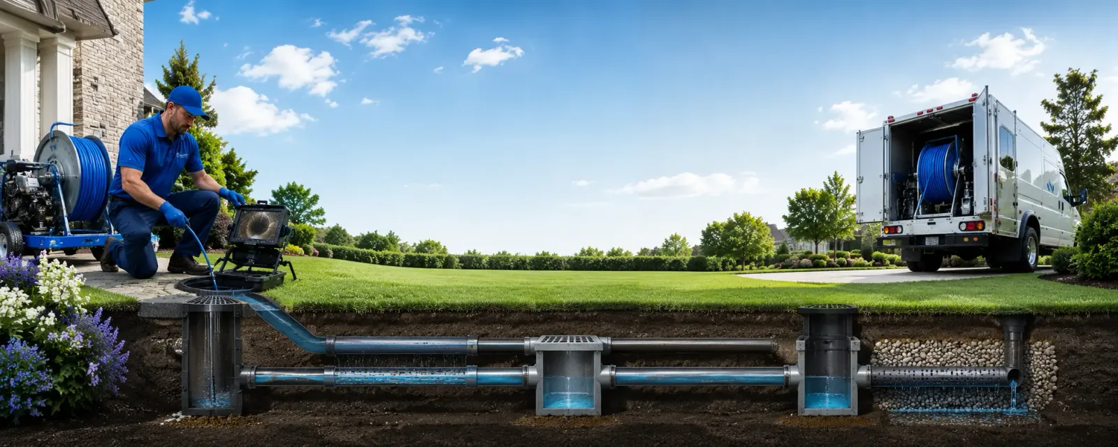 Outdoor drain cleaning information for Nebo, KY